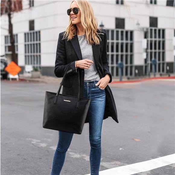 Tote Bags Vegan Leather Purses and Handbags for Women Top Handle Shoulder Bags - Picture 3 of 7